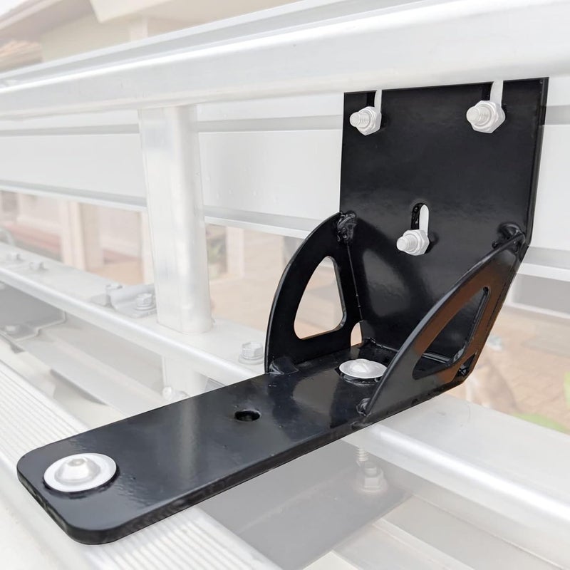 LicBund 813402 50mm Awning Bracket Gusseted Awning Holder Compatible with Thule Rhino Heavy Duty Bar - Image 1